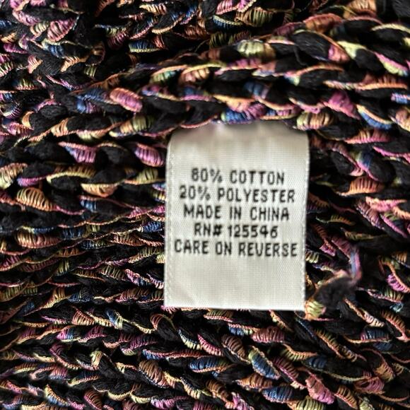 Habitat Size XL Chunky Knit Multicolor Cardigan Sweater Jacket Long Sleeved - Picture 5 of 5